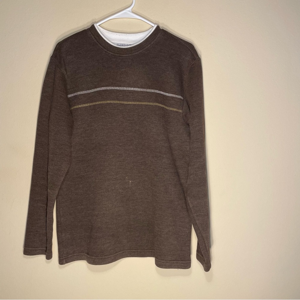 Medium brown long sleeve sweater